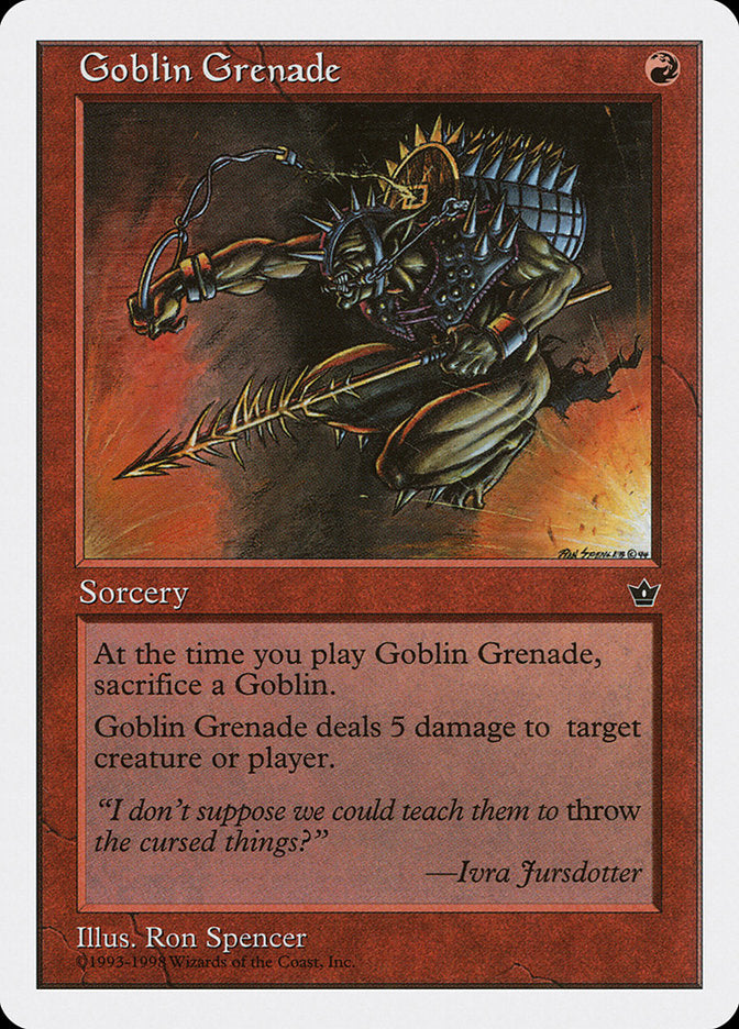 Goblin Grenade [Anthologies] MTG Single Magic: The Gathering    | Red Claw Gaming