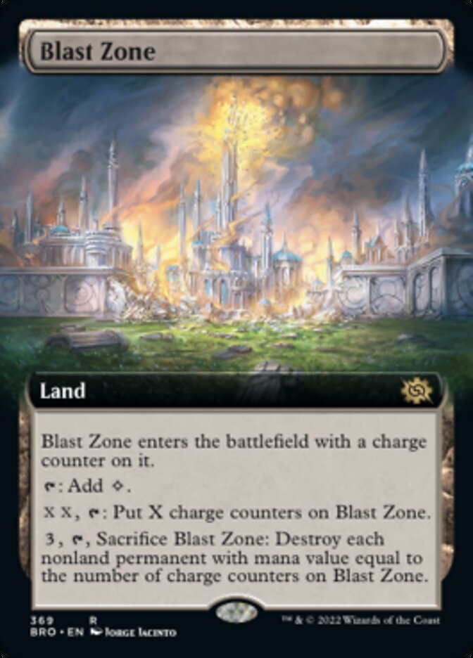 Blast Zone (Extended Art) [The Brothers' War] MTG Single Magic: The Gathering    | Red Claw Gaming