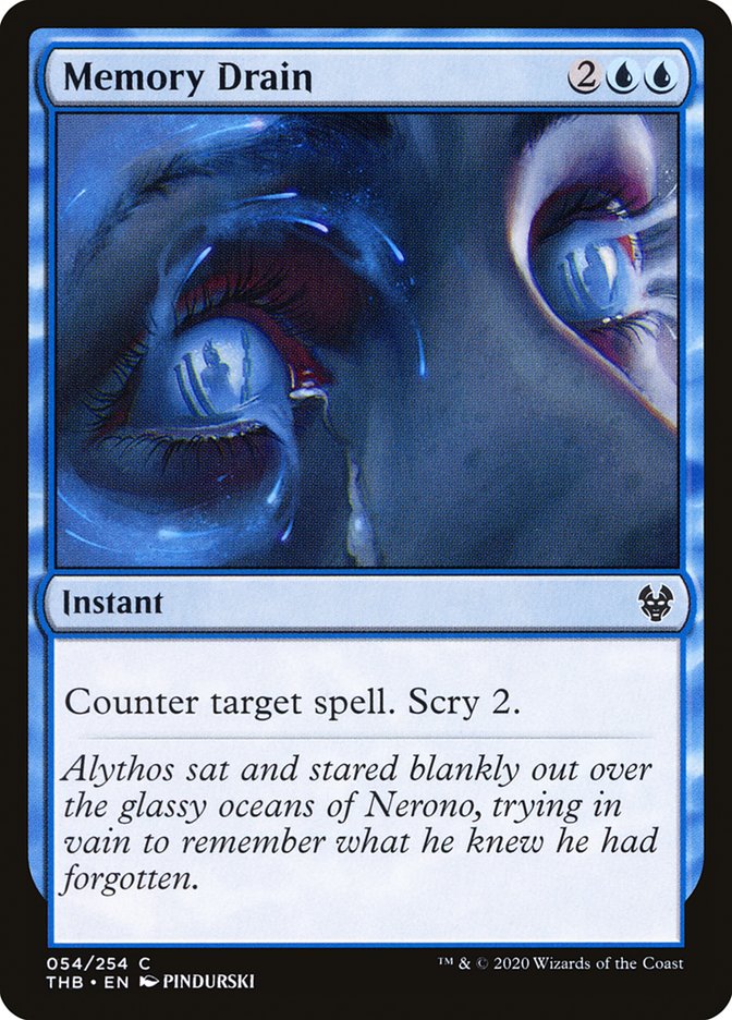 Memory Drain [Theros Beyond Death] MTG Single Magic: The Gathering    | Red Claw Gaming