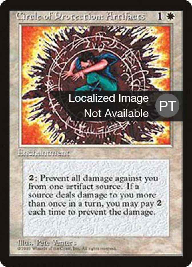 Circle of Protection: Artifacts [Fourth Edition (Foreign Black Border)] MTG Single Magic: The Gathering    | Red Claw Gaming