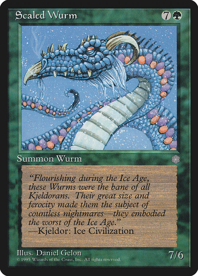 Scaled Wurm [Ice Age] MTG Single Magic: The Gathering    | Red Claw Gaming