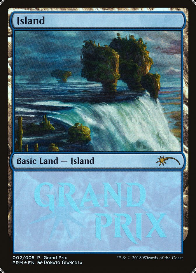 Island (2018b) [Grand Prix Promos] MTG Single Magic: The Gathering    | Red Claw Gaming