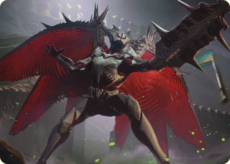 Phyrexian Vindicator Art Card [Phyrexia: All Will Be One Art Series] MTG Single Magic: The Gathering    | Red Claw Gaming