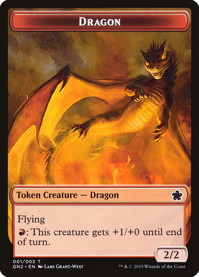 Dragon Token (001/003) [Game Night 2019 Tokens] MTG Single Magic: The Gathering    | Red Claw Gaming