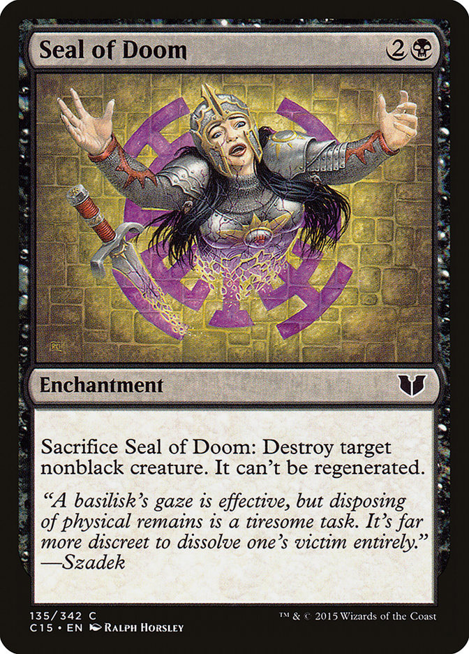 Seal of Doom [Commander 2015] MTG Single Magic: The Gathering    | Red Claw Gaming