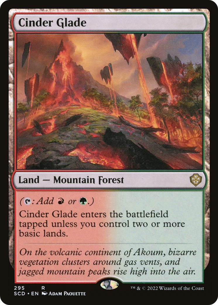 Cinder Glade [Starter Commander Decks] MTG Single Magic: The Gathering    | Red Claw Gaming