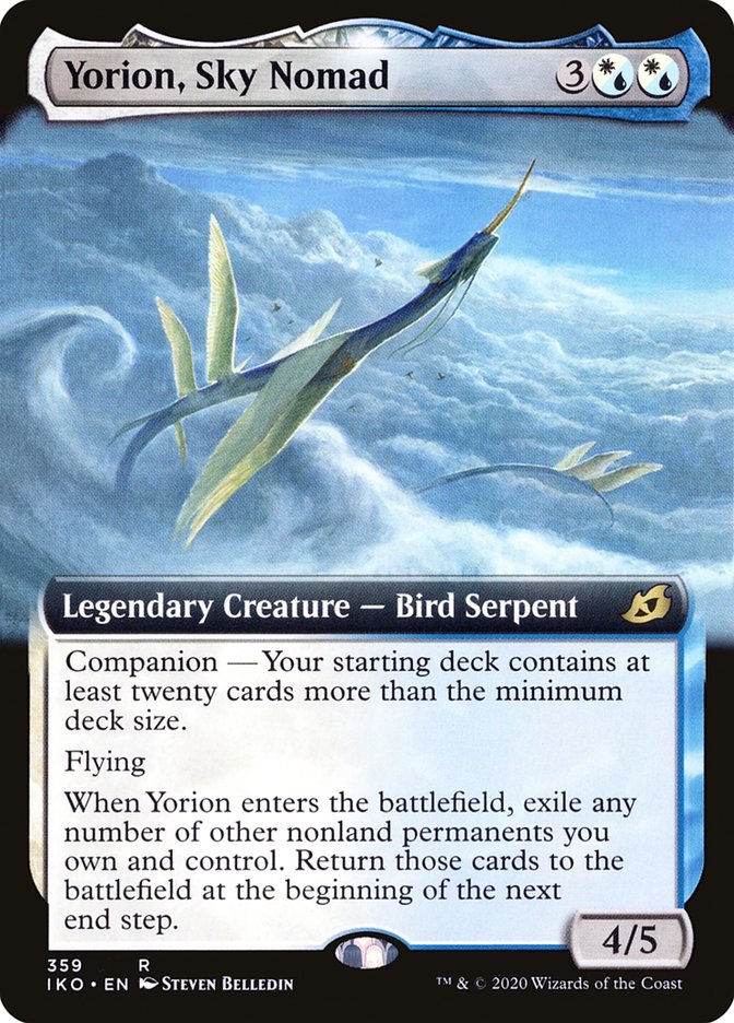 Yorion, Sky Nomad (Extended Art) [Ikoria: Lair of Behemoths] MTG Single Magic: The Gathering    | Red Claw Gaming