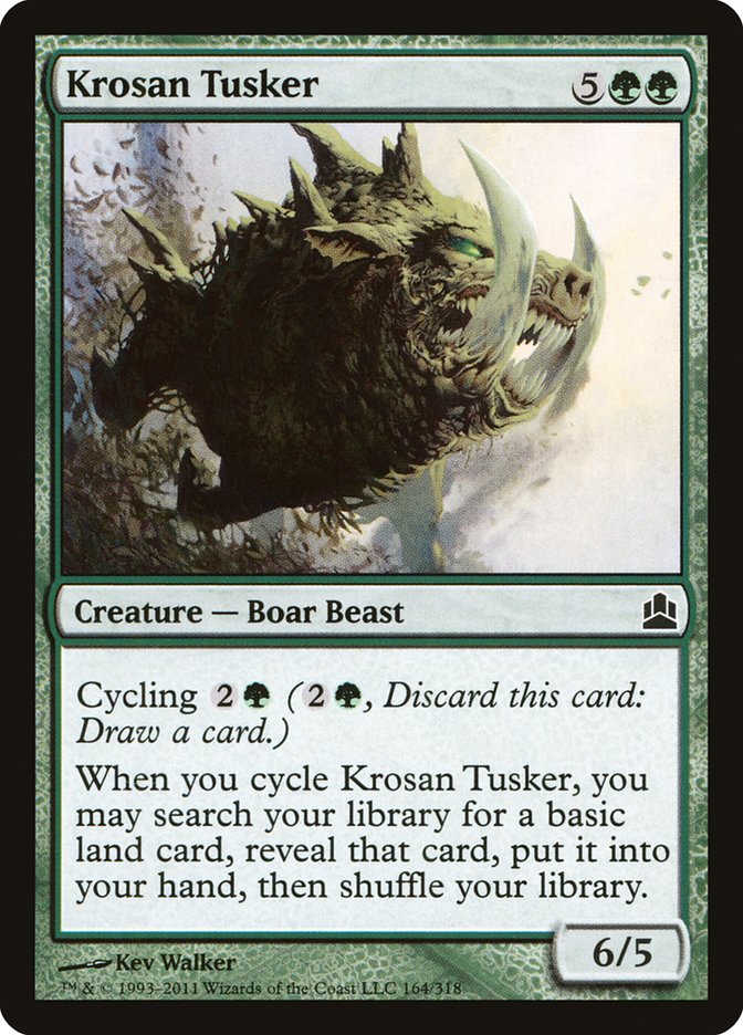 Krosan Tusker [Commander 2011] MTG Single Magic: The Gathering    | Red Claw Gaming