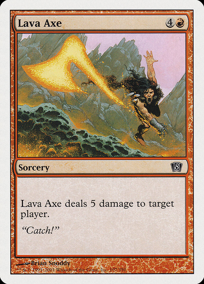 Lava Axe [Eighth Edition] MTG Single Magic: The Gathering    | Red Claw Gaming