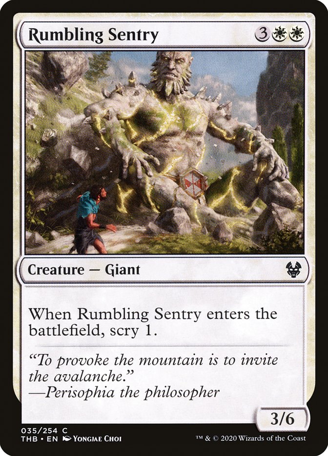 Rumbling Sentry [Theros Beyond Death] MTG Single Magic: The Gathering    | Red Claw Gaming