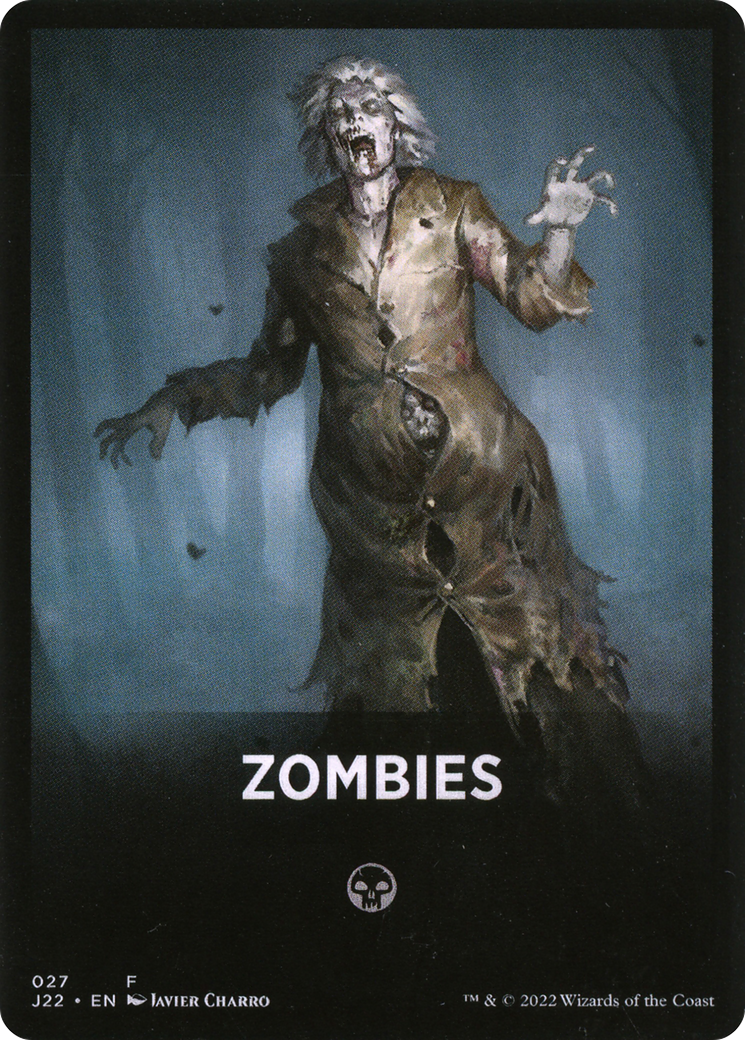 Zombies Theme Card [Jumpstart 2022 Front Cards] MTG Single Magic: The Gathering    | Red Claw Gaming