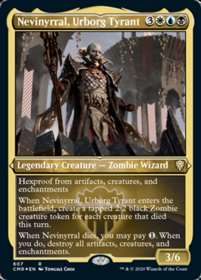 Nevinyrral, Urborg Tyrant (Etched) [Commander Legends] MTG Single Magic: The Gathering    | Red Claw Gaming