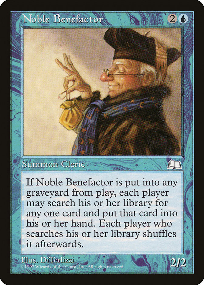 Noble Benefactor [Weatherlight] MTG Single Magic: The Gathering    | Red Claw Gaming