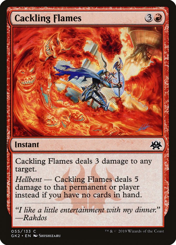 Cackling Flames [Ravnica Allegiance Guild Kit] MTG Single Magic: The Gathering    | Red Claw Gaming