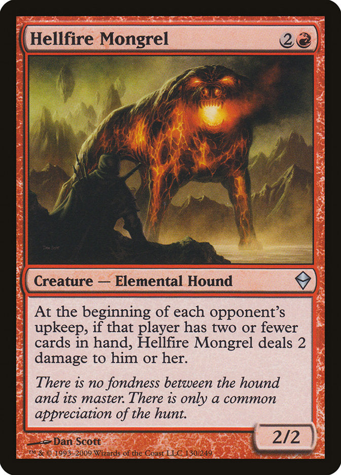 Hellfire Mongrel [Zendikar] MTG Single Magic: The Gathering    | Red Claw Gaming