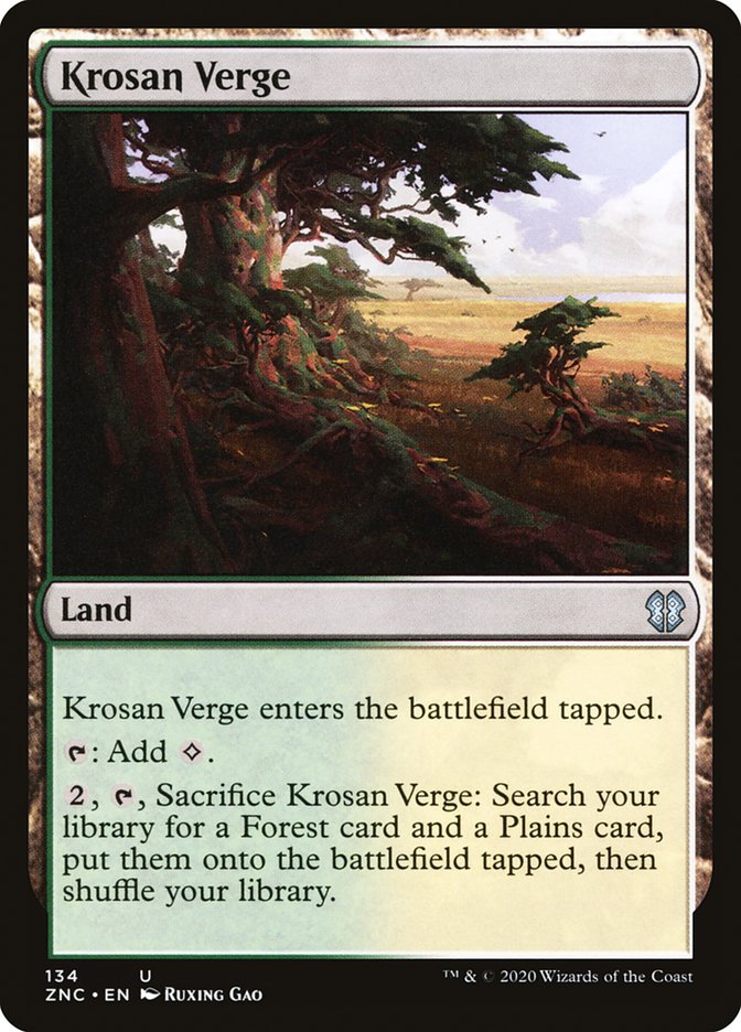 Krosan Verge [Zendikar Rising Commander] MTG Single Magic: The Gathering    | Red Claw Gaming