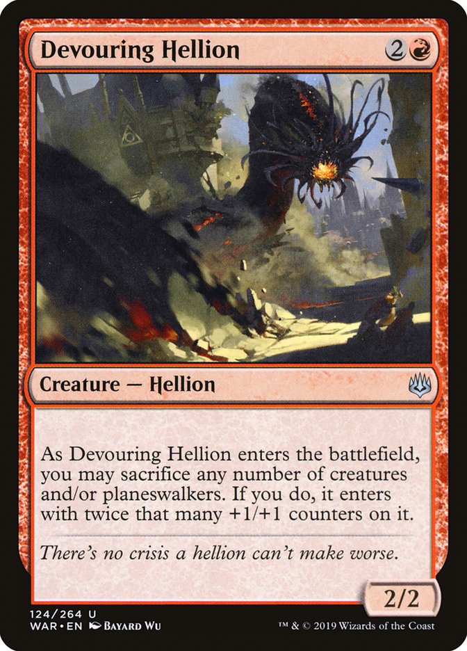Devouring Hellion [War of the Spark] MTG Single Magic: The Gathering    | Red Claw Gaming