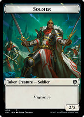 Soldier (008) // Angel Double-Sided Token [Phyrexia: All Will Be One Commander Tokens] MTG Single Magic: The Gathering    | Red Claw Gaming
