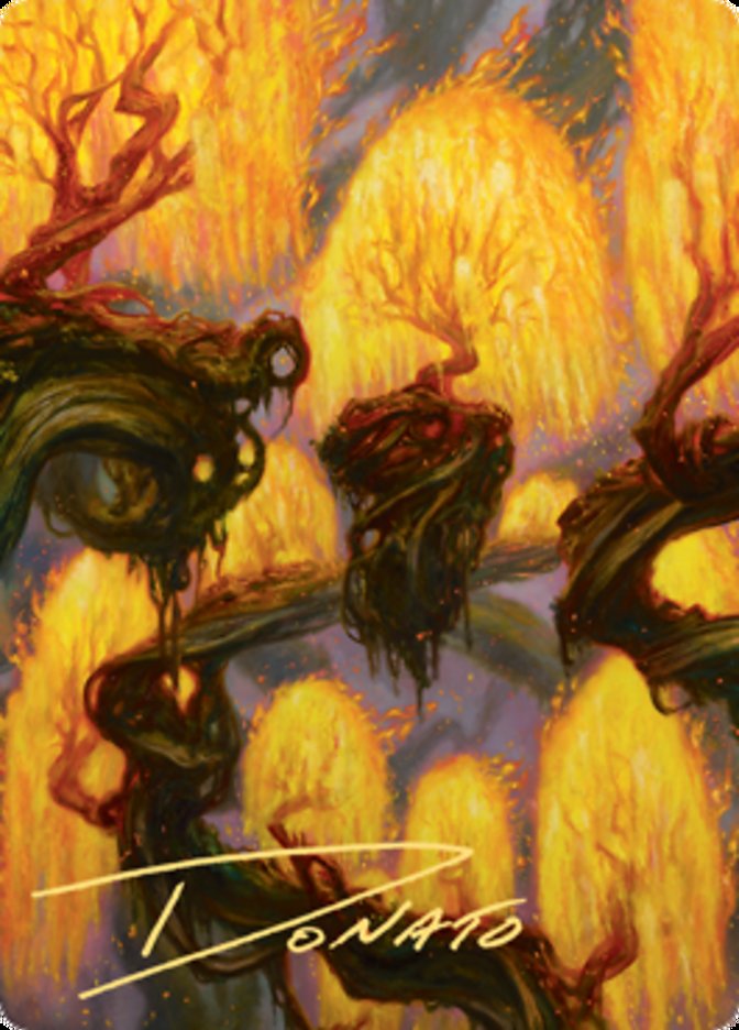 Grove of the Burnwillows Art Card (Gold-Stamped Signature) [Zendikar Rising Art Series] MTG Single Magic: The Gathering    | Red Claw Gaming
