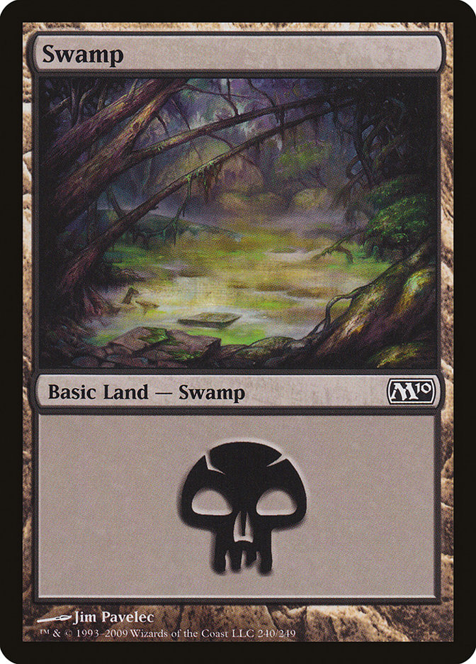Swamp (240) [Magic 2010] MTG Single Magic: The Gathering    | Red Claw Gaming