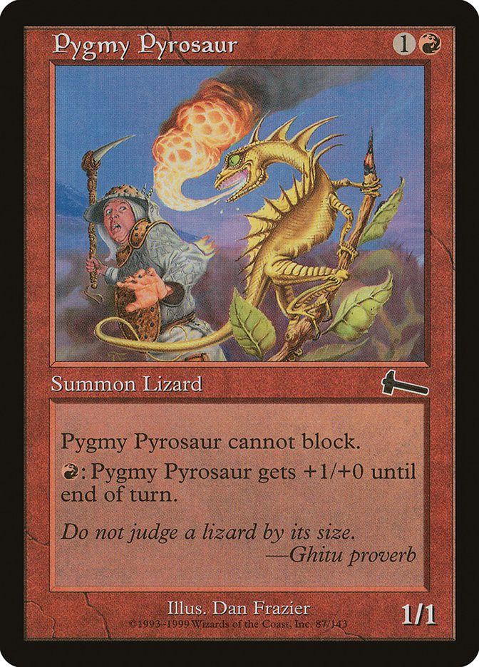 Pygmy Pyrosaur [Urza's Legacy] MTG Single Magic: The Gathering    | Red Claw Gaming
