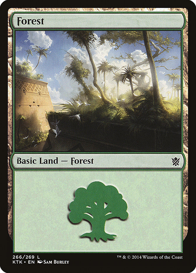 Forest (266) [Khans of Tarkir] MTG Single Magic: The Gathering    | Red Claw Gaming