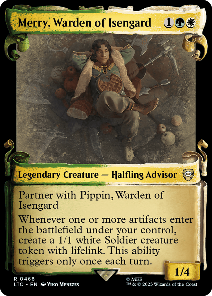 Merry, Warden of Isengard [The Lord of the Rings: Tales of Middle-Earth Commander Showcase Scrolls] MTG Single Magic: The Gathering    | Red Claw Gaming