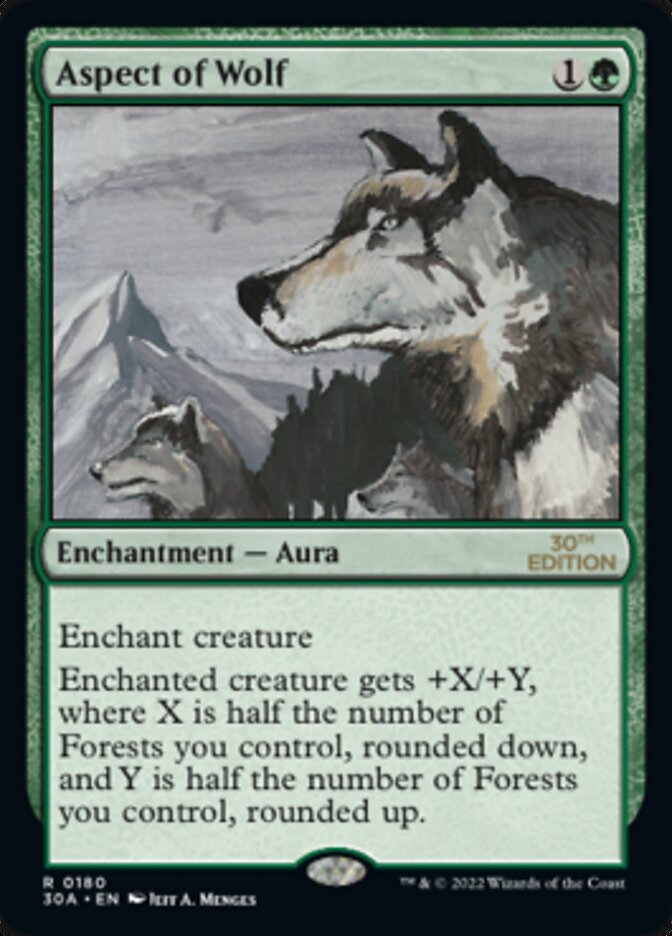Aspect of Wolf [30th Anniversary Edition] MTG Single Magic: The Gathering    | Red Claw Gaming
