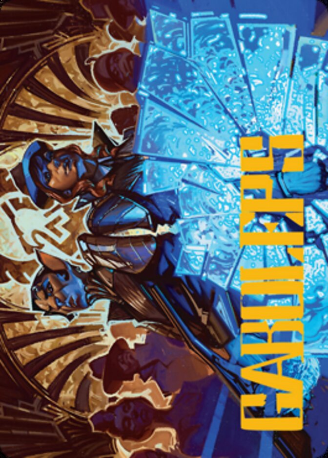 Contractual Safeguard Art Card (Gold-Stamped Signature) [Streets of New Capenna Art Series] MTG Single Magic: The Gathering    | Red Claw Gaming