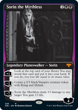 Sorin the Mirthless [Innistrad: Double Feature] MTG Single Magic: The Gathering    | Red Claw Gaming