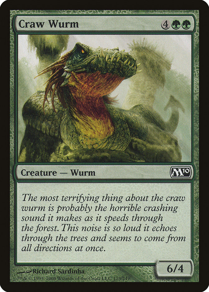 Craw Wurm [Magic 2010] MTG Single Magic: The Gathering    | Red Claw Gaming