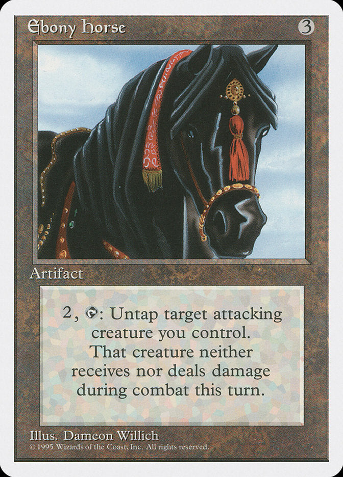 Ebony Horse [Fourth Edition] MTG Single Magic: The Gathering    | Red Claw Gaming