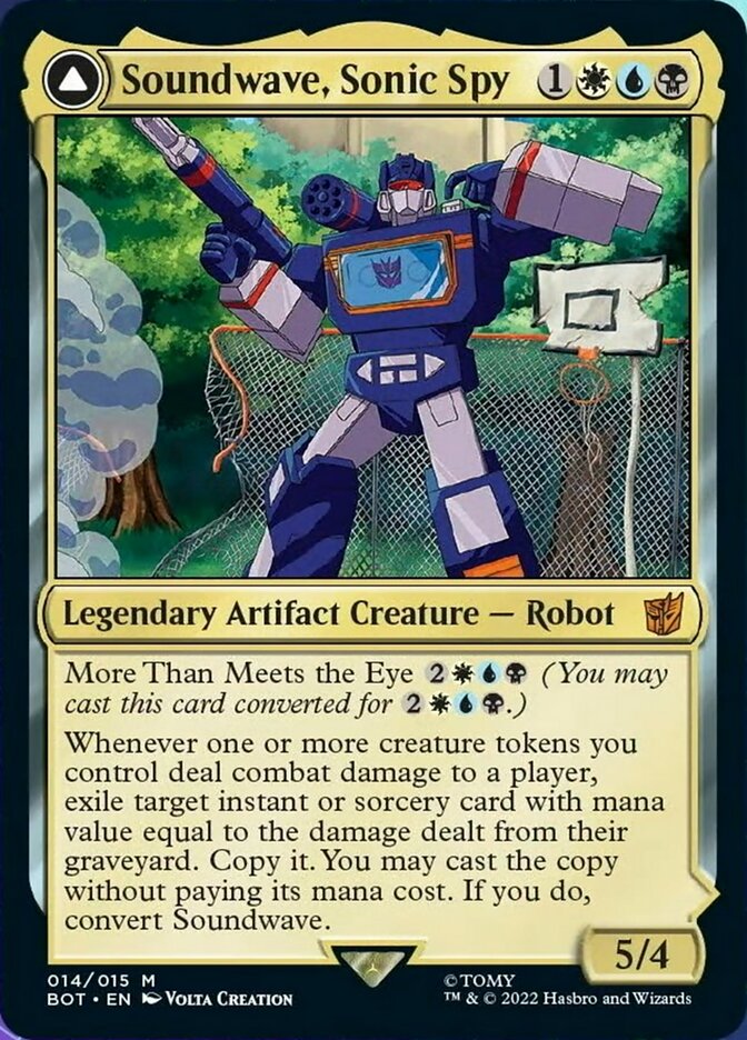 Soundwave, Sonic Spy // Soundwave, Superior Captain [Transformers] MTG Single Magic: The Gathering    | Red Claw Gaming