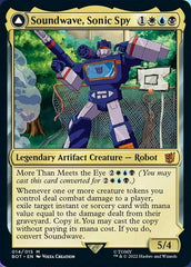 Soundwave, Sonic Spy // Soundwave, Superior Captain [Transformers] MTG Single Magic: The Gathering    | Red Claw Gaming