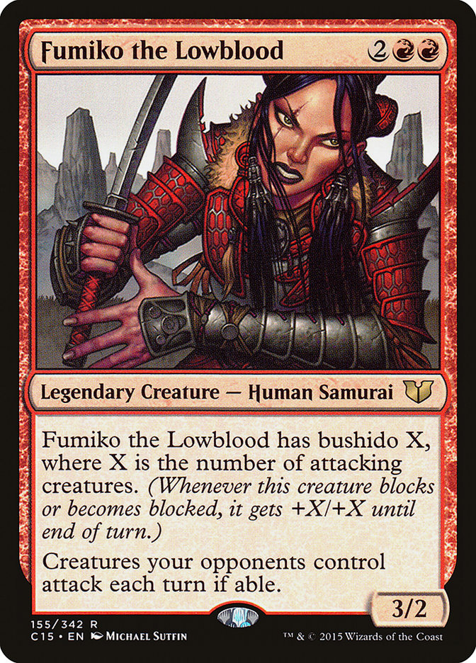 Fumiko the Lowblood [Commander 2015] MTG Single Magic: The Gathering    | Red Claw Gaming
