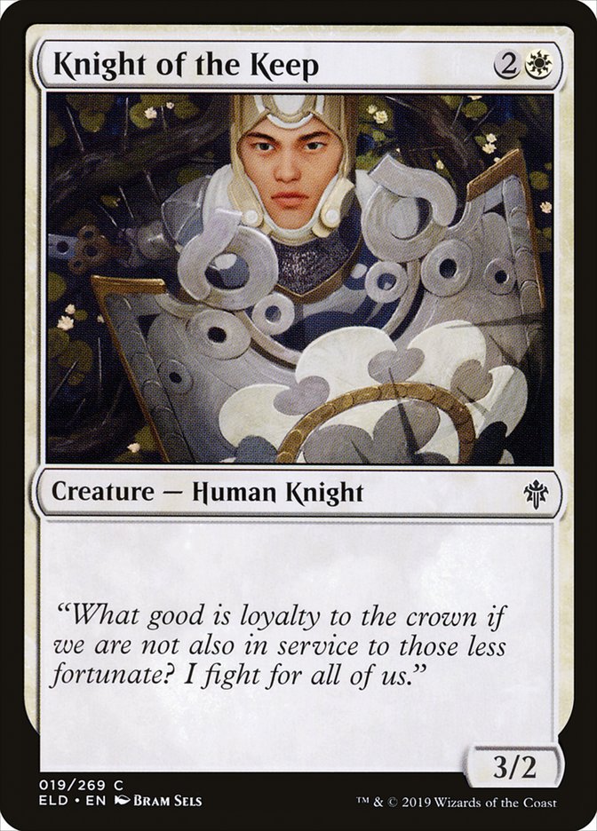 Knight of the Keep [Throne of Eldraine] MTG Single Magic: The Gathering    | Red Claw Gaming