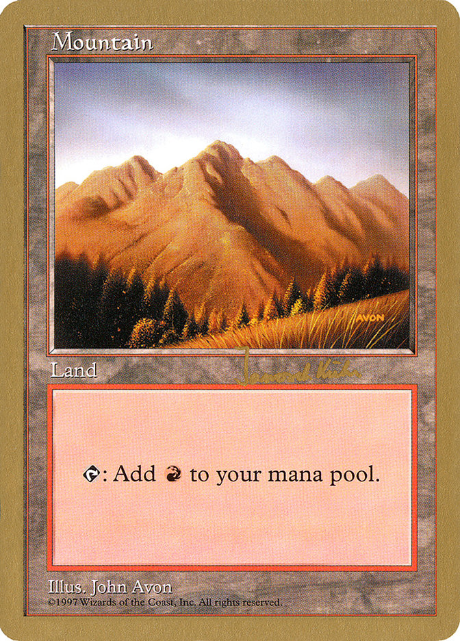 Mountain (jk444) (Janosch Kuhn) [World Championship Decks 1997] MTG Single Magic: The Gathering    | Red Claw Gaming