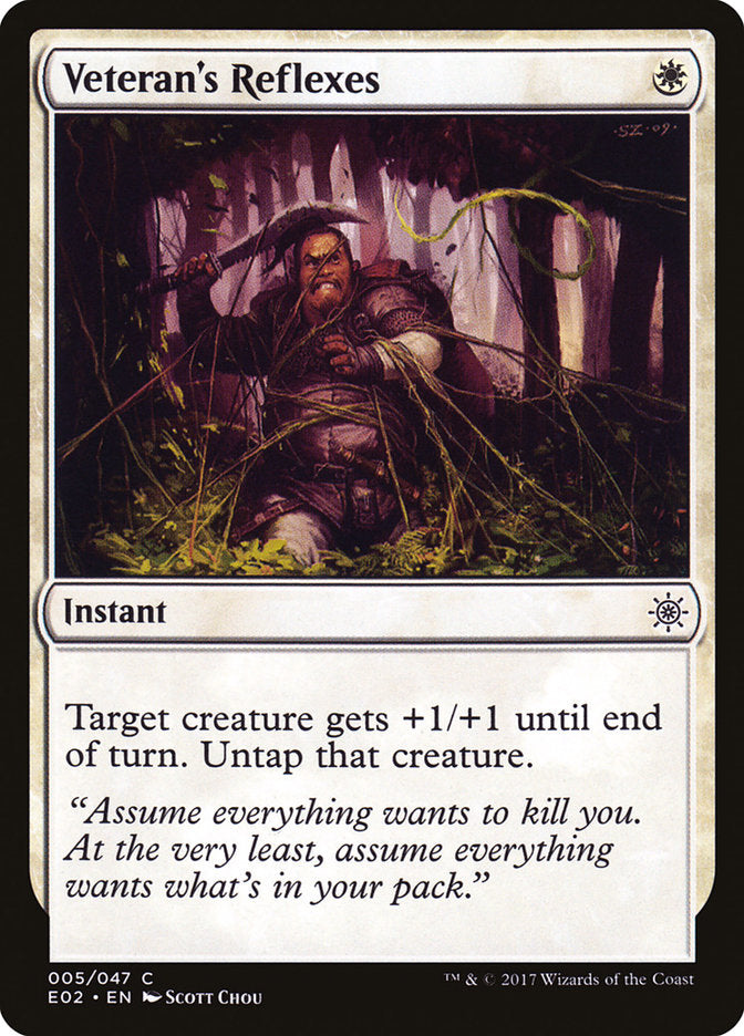 Veteran's Reflexes [Explorers of Ixalan] MTG Single Magic: The Gathering    | Red Claw Gaming