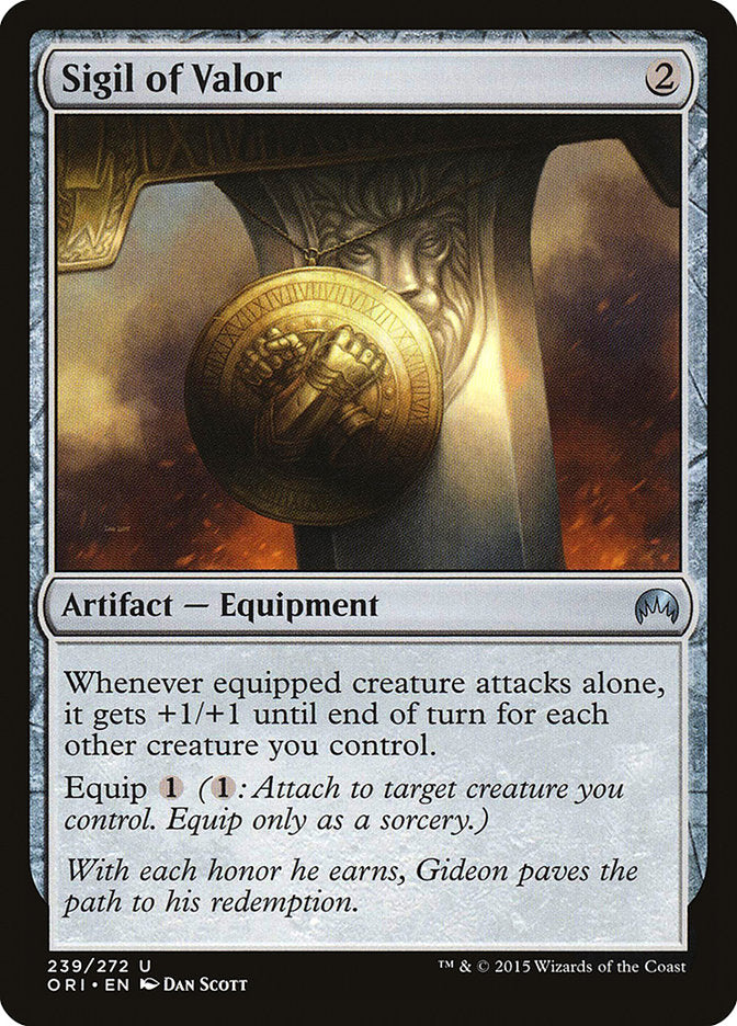 Sigil of Valor [Magic Origins] MTG Single Magic: The Gathering    | Red Claw Gaming