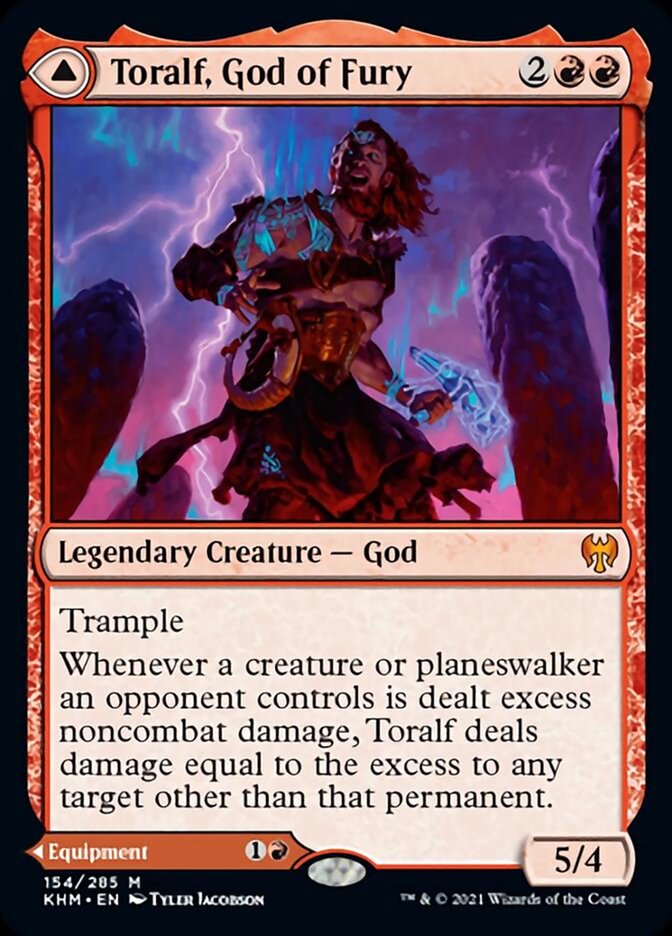 Toralf, God of Fury // Toralf's Hammer [Kaldheim] MTG Single Magic: The Gathering    | Red Claw Gaming