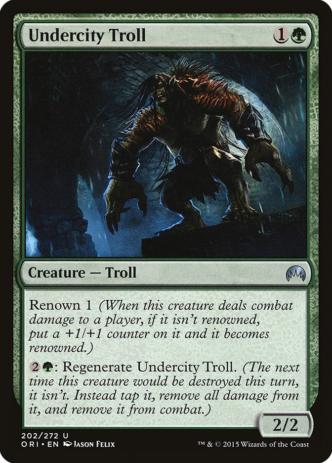 Undercity Troll [Magic Origins] MTG Single Magic: The Gathering    | Red Claw Gaming