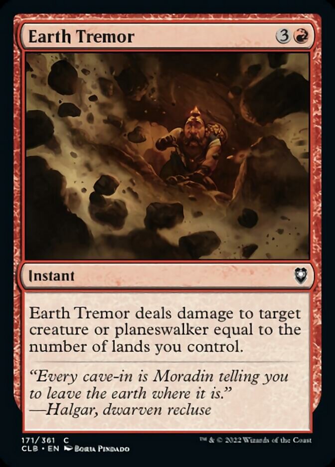 Earth Tremor [Commander Legends: Battle for Baldur's Gate] MTG Single Magic: The Gathering    | Red Claw Gaming