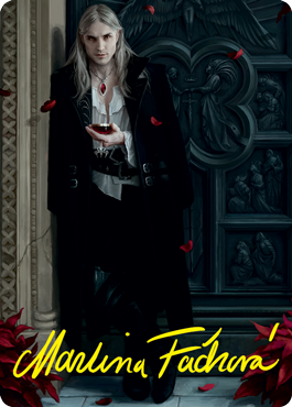 Sorin the Mirthless 1 Art Card (Gold-Stamped Signature) [Innistrad: Crimson Vow Art Series] MTG Single Magic: The Gathering    | Red Claw Gaming