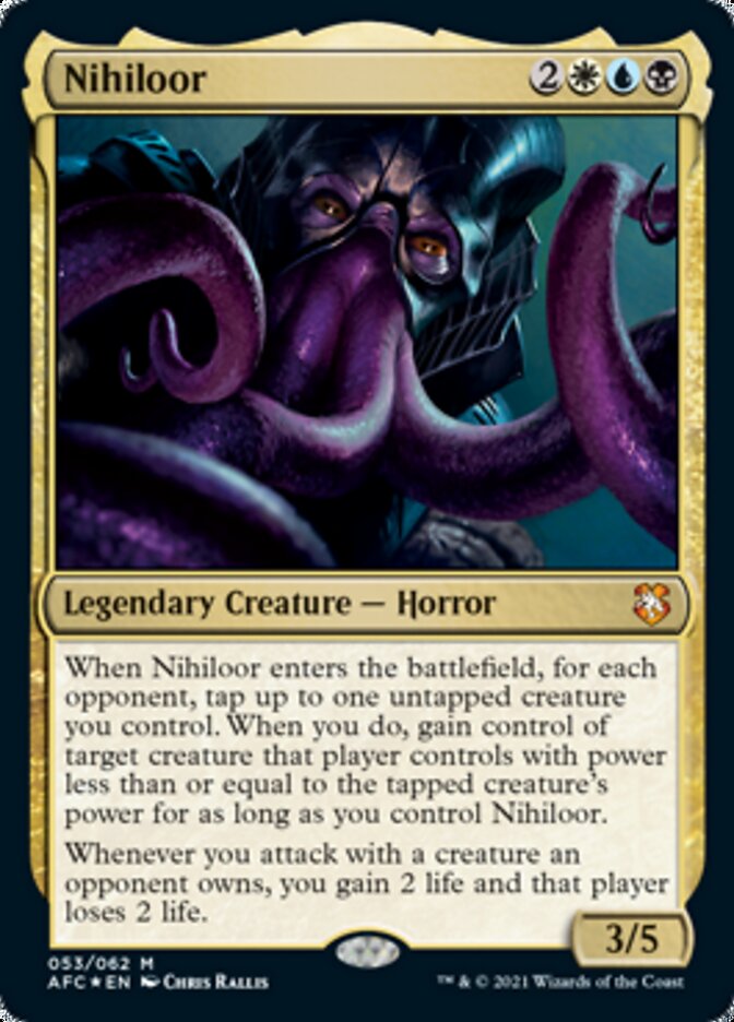 Nihiloor [Dungeons & Dragons: Adventures in the Forgotten Realms Commander] MTG Single Magic: The Gathering    | Red Claw Gaming