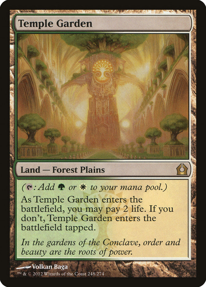 Temple Garden [Return to Ravnica] MTG Single Magic: The Gathering    | Red Claw Gaming