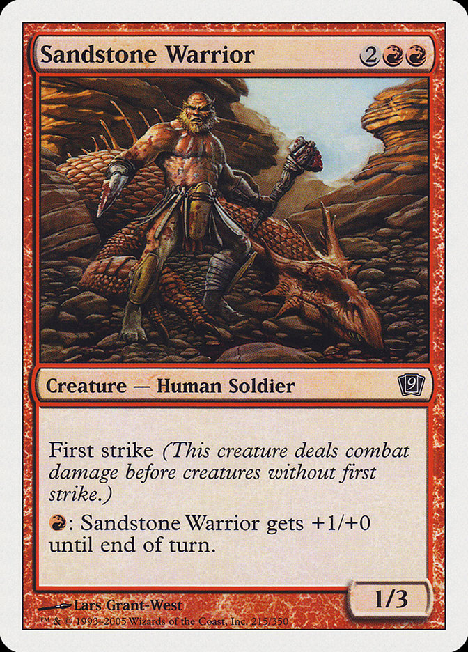 Sandstone Warrior [Ninth Edition] MTG Single Magic: The Gathering    | Red Claw Gaming