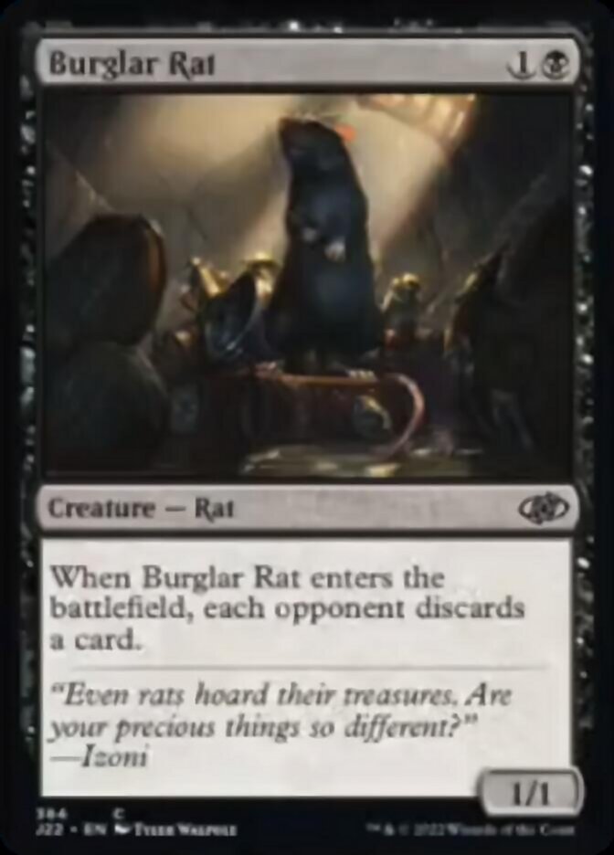 Burglar Rat [Jumpstart 2022] MTG Single Magic: The Gathering    | Red Claw Gaming