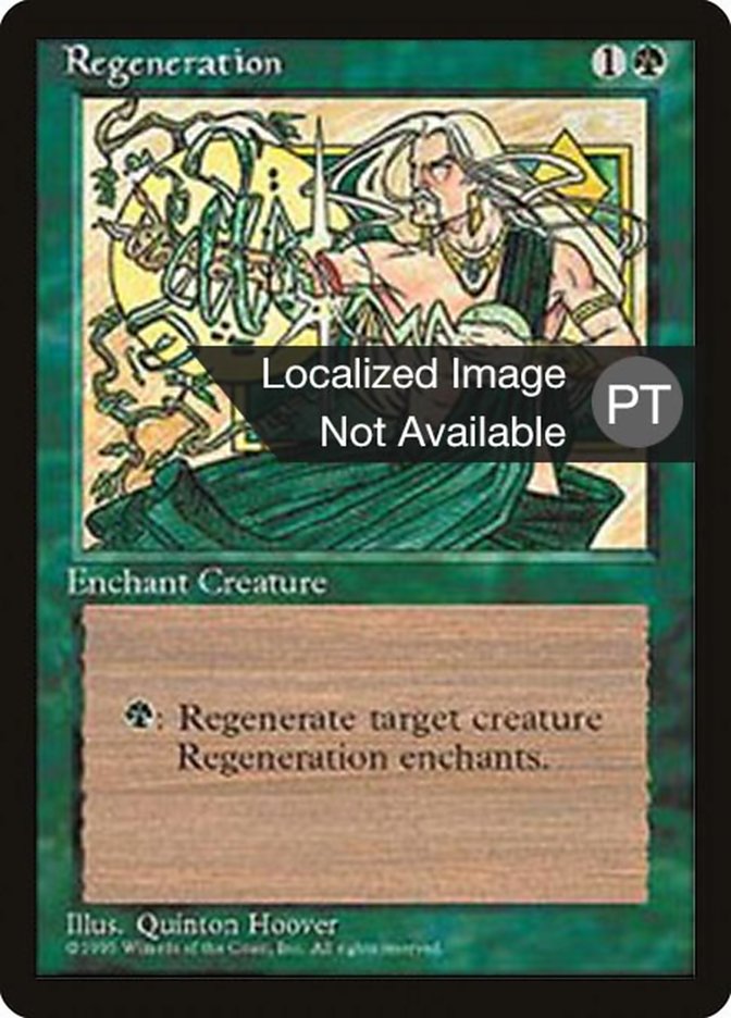 Regeneration [Fourth Edition (Foreign Black Border)] MTG Single Magic: The Gathering    | Red Claw Gaming