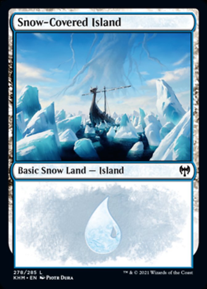 Snow-Covered Island (278) [Kaldheim] MTG Single Magic: The Gathering    | Red Claw Gaming