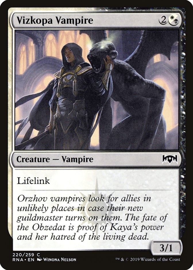Vizkopa Vampire [Ravnica Allegiance] MTG Single Magic: The Gathering    | Red Claw Gaming